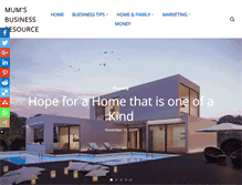 Tablet Screenshot of mumsbusiness.com.au